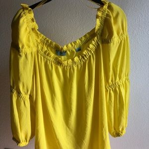 CeCe cap shoulder top